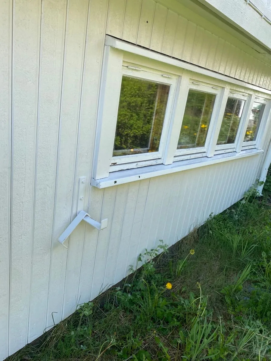 Fasade etter Softwash-vask