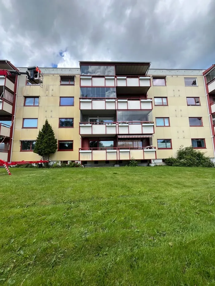 Borettslag i Innlandet – Softwash av hele fasaden